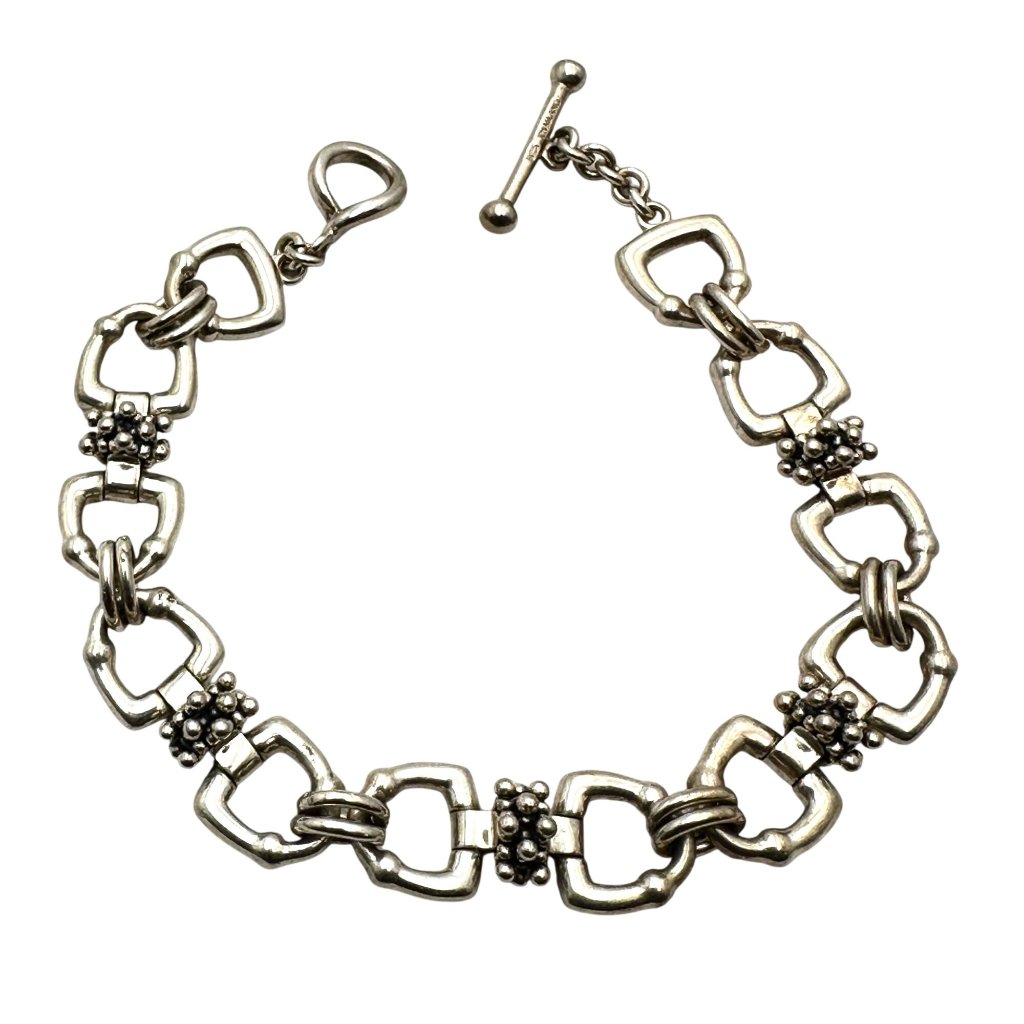 Designer Michael Dawkins Sterling Silver Bracelet 8 Inch 31 Grams 149$